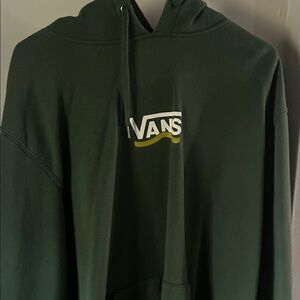 Vans Dark Green Hoodie with Logo